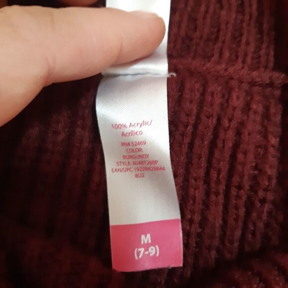 No Boundaries size M (7-9) Burgundy Sweaters - Picture 7 of 12